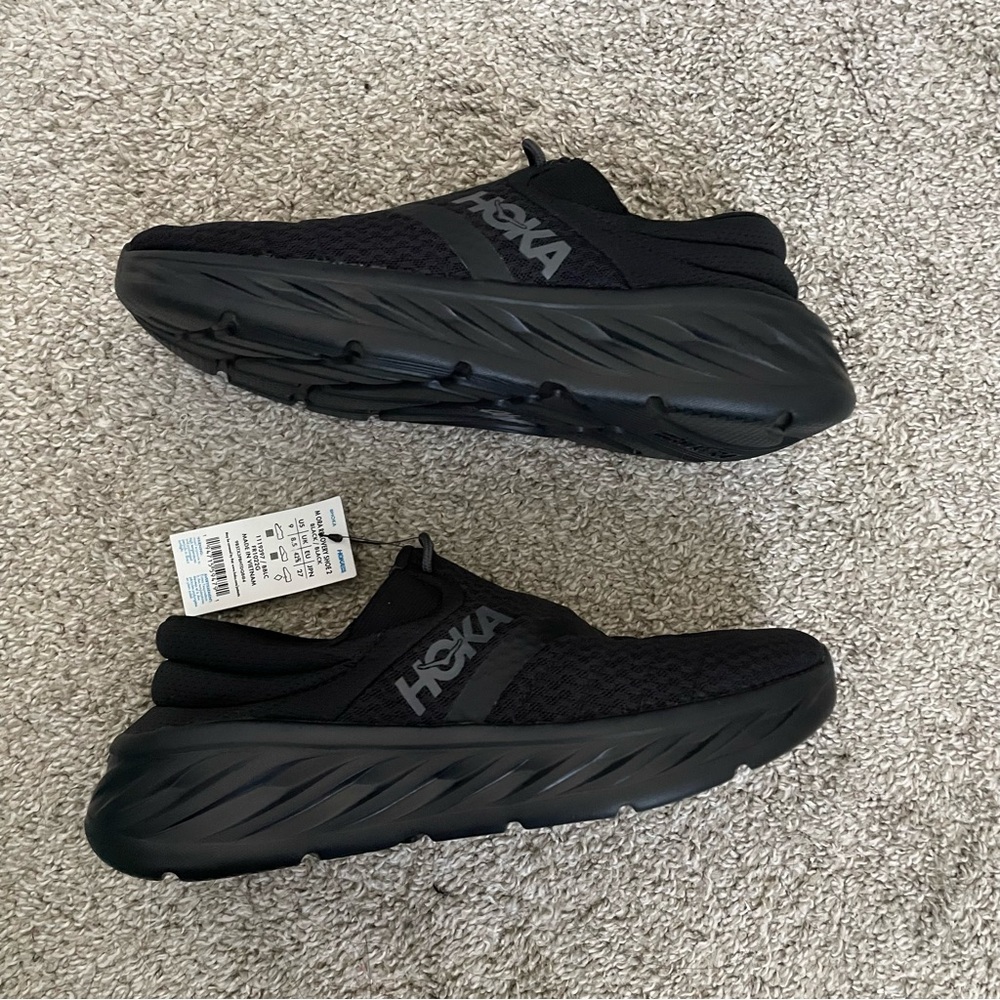 HOKA Black Recovery Sneakers